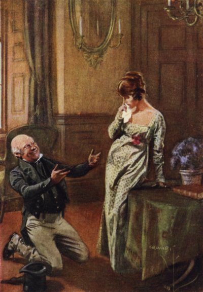 El viejo Sir Pitt propone matrimonio a Becky Sharp, y se revela la mitad de su secreto de Charles Crombie